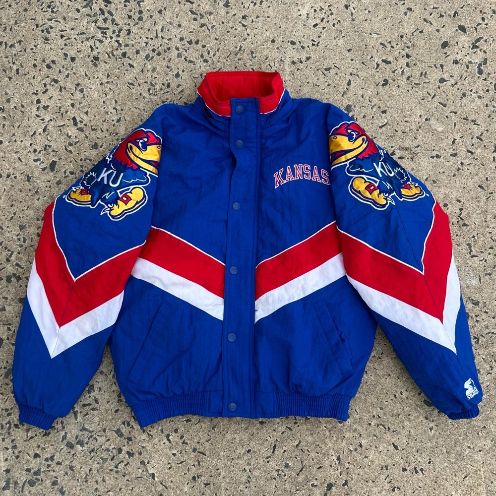 Vintage 90’s Starter Kansas  Puffer Jacket Size Small